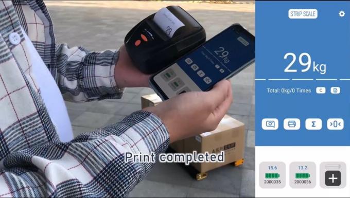 Bluetooth-Industrialwaage für Paletten, Stangewichtung 1500kg tragbare Balkenwaage 10