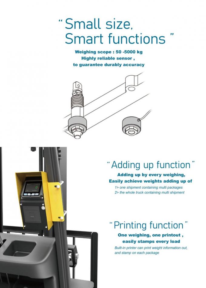 Digitale Forklift-Wagen 5000kg Balance Industriefahrzeug Gewichtsindikator für die Verwendung von Gabelstaplern 4