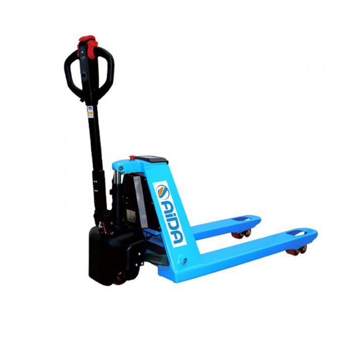 Handgehaltener 2 Tonnen elektrischer Palettenwagen Jack Gabelstapler Gleichstrommotor 190 mm Hebhöhe 0