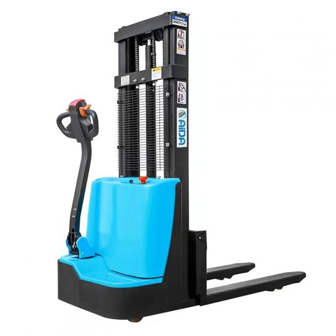 Stand auf elektrischen Palettenstapler Truck Max Lift Höhe 3500mm Kapazität 1500kg 0