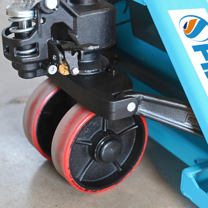 Mechanischer Hand-Hydraulischer Palettenheber, Hand-Pump Truck Gabelstapler mit Skala 2500kg 2