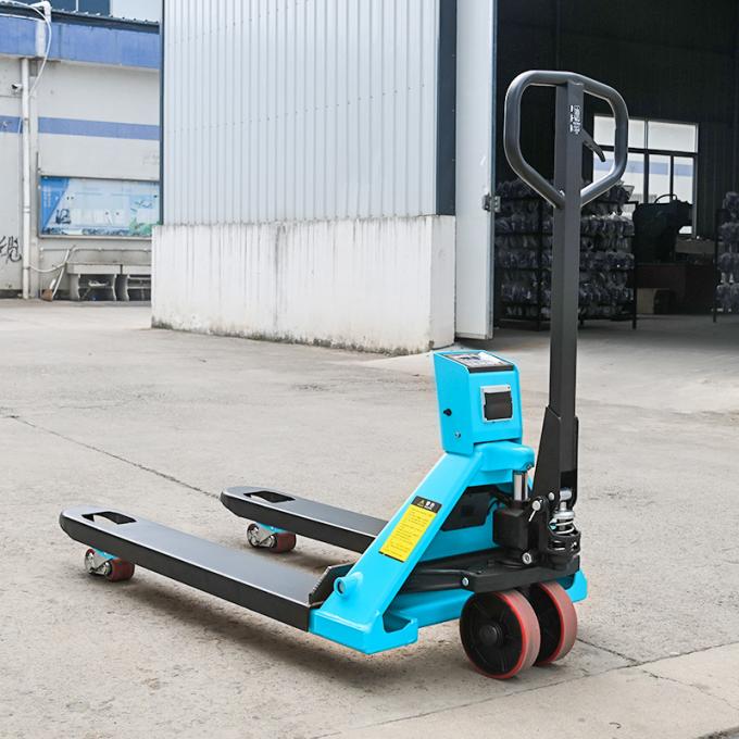 Manueller Palettenwagen mit Drucker und digitaler Palettenwaage 1