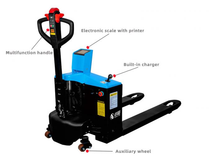 Digitale elektrische Paletten-Forklift 1,5 Tonnen Gleichstrommotor mit Skala 0