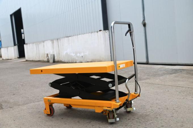 Semi-elektrische Hydraulische Tischheberkarre Isolierung 798mm Heben Höhe Schere Jack Hebetisch 0
