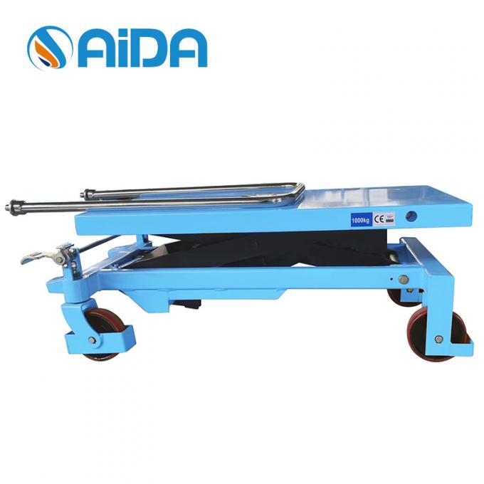 Hand-Schere-Lifttisch-Trolley, 150kg Palette Hydraulischer Lift-Tisch hydraulische Schere-Lifttisch-Plattform 0