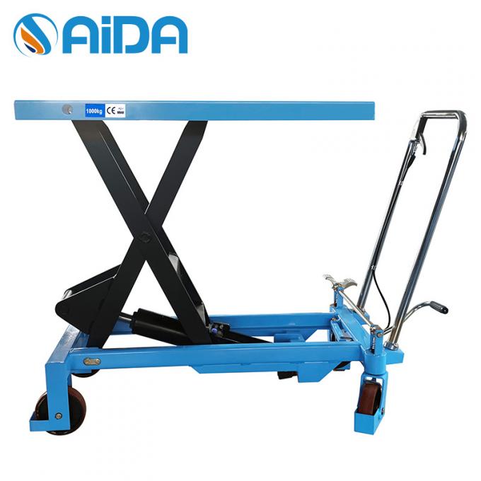 Hand-Schere-Lifttisch-Trolley, 150kg Palette Hydraulischer Lift-Tisch hydraulische Schere-Lifttisch-Plattform 1