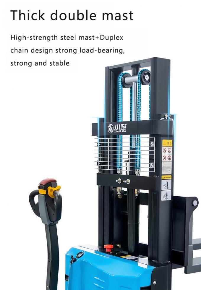 Blei-Säure-Full-Elektrische Stapler Batterie-Paletten-Stacker Gabelstapler Stand auf hoher Effizienz 2