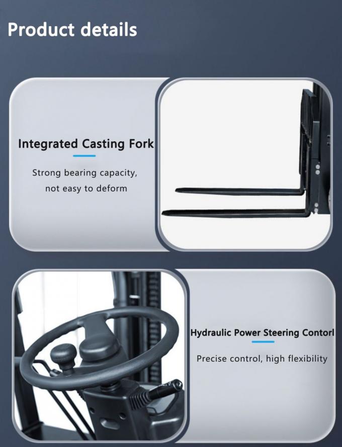 Hochleistungs-Forklift mit 2 Tonnen Batterie, Elektro-Forklift mit Lithium-Ionen-Batterie 2