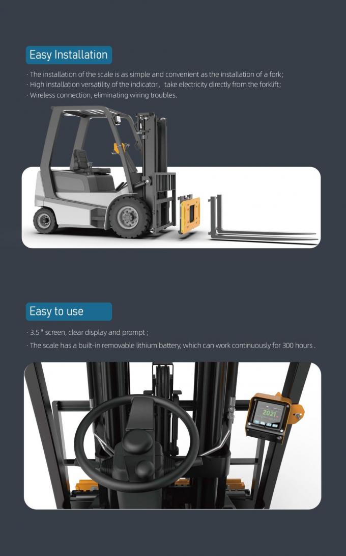 Gewicht Digitale Gabelstaplerwaage 4500kg Automatisches LCD-Display, Gewichtsanzeiger für den Gabelstapler 2