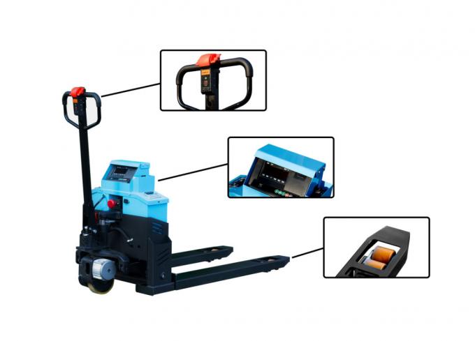 2 Tonnen Ladekapazität Elektrischer Paletten-Forklift mit 500g Waage 0
